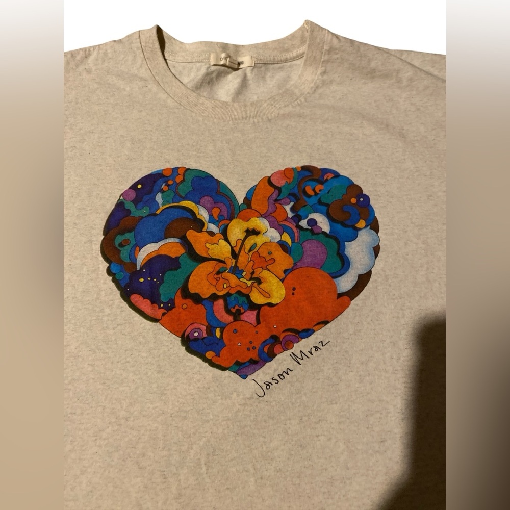 Jason Mraz Organic Sound heart Tshirt - Picture 4 of 7